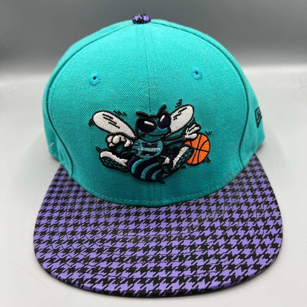 Charlotte Hornets Hat Men Blue Purple 9Fifty New Era Strap‎ Back Cap